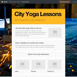 City Yoga Lessons
