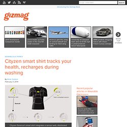 Cityzen smart shirt tracks your health, recharges during washing