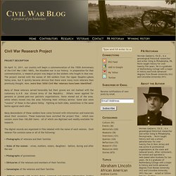 Civil War Blog » Civil War Research Project » Civil War Blog