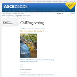 Civil Engineering Magazine: April 2010 Volume 80, Number 4