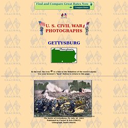 U. S. Civil War Photographs - Gettysburg