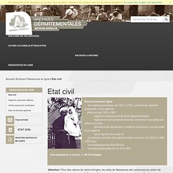 AD09 - Ariège Etat civil - Ressources en ligne - Archives