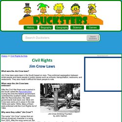 Civil Rights for Kids: Jim Crow Laws