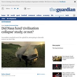 Did Nasa fund 'civilisation collapse' study, or not?