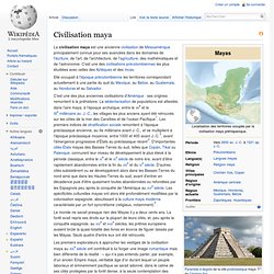 Civilisation maya