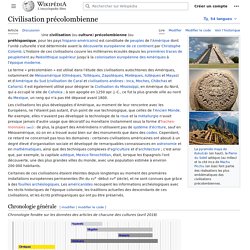 Civilisation précolombienne