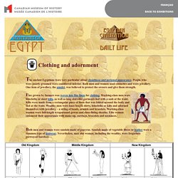 Egyptian civilization - Daily life - Clothing and adornment