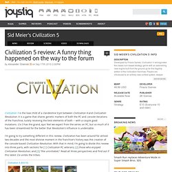 Civilization 5 review: A funny thing happened on the way to the forum
