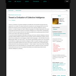 Toward a Civilization of Collective Intelligence
