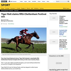 Tiger Roll claims fifth Cheltenham Festival win - BBC Sport