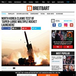 North Korea Claims Test of 'Super-Large Multiple Rocket Launchers'