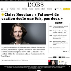 Claire Nouvian : « J’ai servi de caution écolo une fois, pas deux »