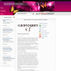 Accurate, professional readings - clairvoyants - Spirituality New Zealand Spiritual Directory - NZ