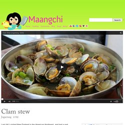 Clam stew (Jogaetang) recipe