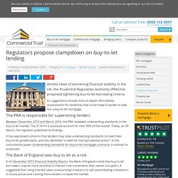 PRA clamp down on buy-to-let lending - Commercial Trust