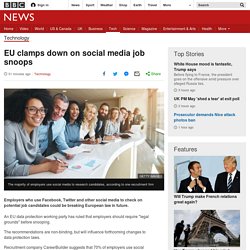 EU clamps down on social media job snoops