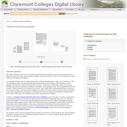 CCDL Claremont Libraries Digital CollectionsCdm Collections