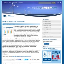 Blog » Clarity on the true cost of electricity