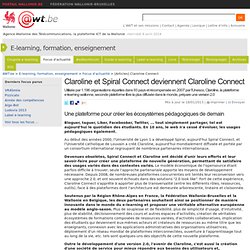 Claroline et Spiral Connect deviennent Claroline Connect