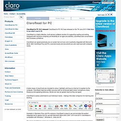 ClaroRead for PC from Claro Software