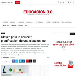 Clases online: claves para la correcta planificación