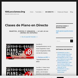 Clases de Piano en Directo - 100Lecciones.Org