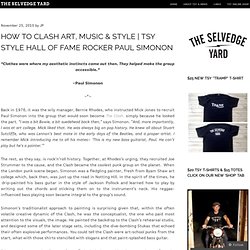 TSY STYLE HALL OF FAME ROCKER PAUL SIMONON