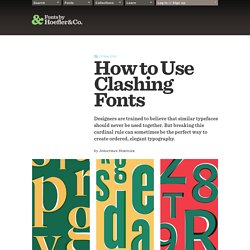 How to Use Clashing Fonts