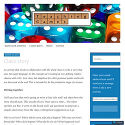 Class story – Mike Astbury – Teaching Games