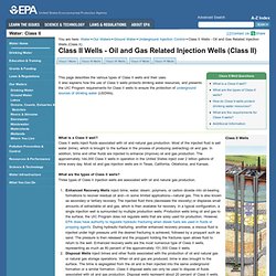 EPA- Oil and Gas Related Injection Wells (Class II)