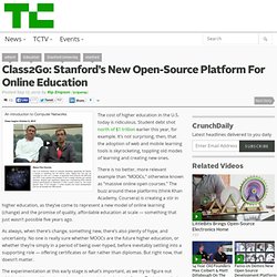 Class2Go: Stanford’s New Open-Source Platform For Online Education
