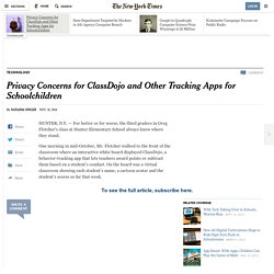 Privacy Concerns for ClassDojo and Other Tracking Apps for Schoolchildren