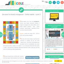 [Jeu pour la classe] conjugaison – Verbo-rapido – cycle 3