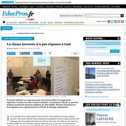 La classe inversée n'a pas réponse à tout