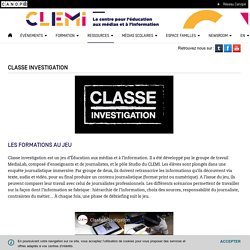 Classe Investigation - CLEMI