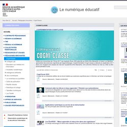 Cogni'Classe - Le numérique éducatif