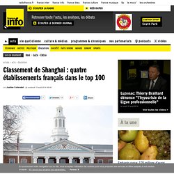 Classement de Shanghai : quatre établissements français dans le top 100