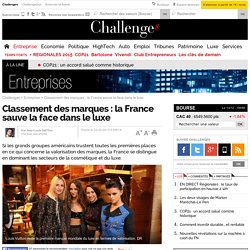 Classement des marques : la France sauve la face dans le luxe