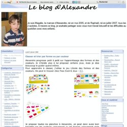 Blog d'Alexandre- autiste-Classer et trier par forme ou par couleur
