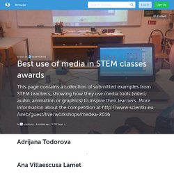 Best use of media in STEM classes awards (with images, tweets) · scientix_eu