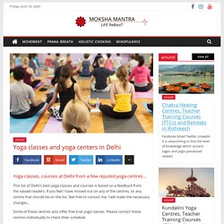 Yoga Classes, Centres & Studios in Delhi
