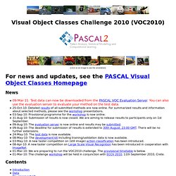 The PASCAL Visual Object Classes Challenge 2010 (VOC2010)