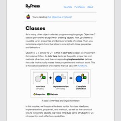 Classes - Ry’s Objective-C Tutorial - RyPress