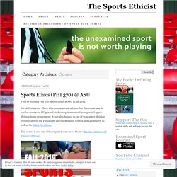 The Sports Ethicist