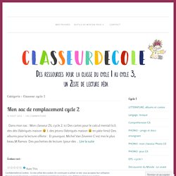 Classeur cycle 2