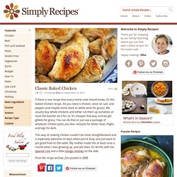 Classic Baked Chicken Recipe