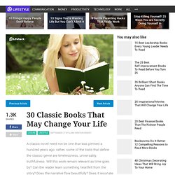 30 Classic Books That May Change Your Life