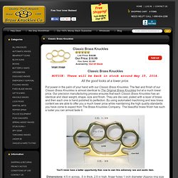 Classic Brass Knuckles [brknbb] - $16.99 : Brass Knuckles Company