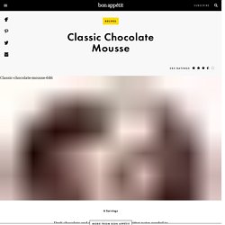 Classic Chocolate Mousse Recipe