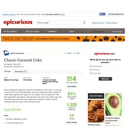 Classic Coconut Cake Recipe